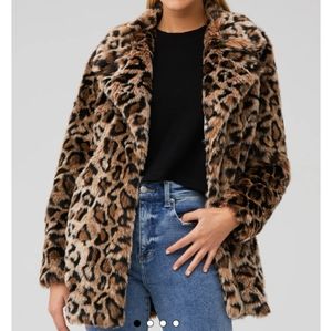 Free People Leopard Coat
